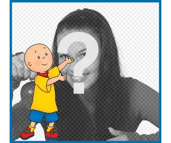 photo effect with caillou to upload photo for free