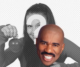 sticker of the steve harvey face to put on ur pictures