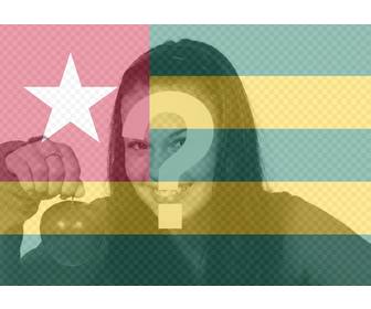 edit ur profile picture with the filter flag of togo