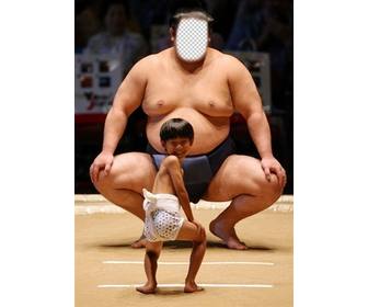 funny online effect to put ur face in sumo wrestler