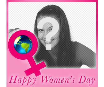 card to upload photo and celebrate womens day