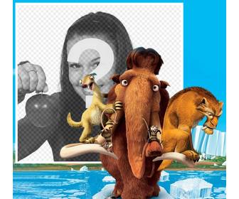 photo effect with characters from the ice age movie to edit