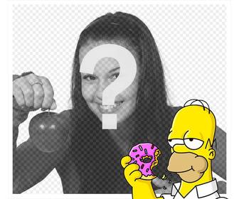 homer simpson in corner of ur photos with this effect