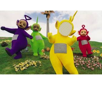 photomontage of the teletubbies to edit and put ur face