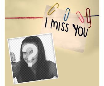 effect to say i miss u with ur image