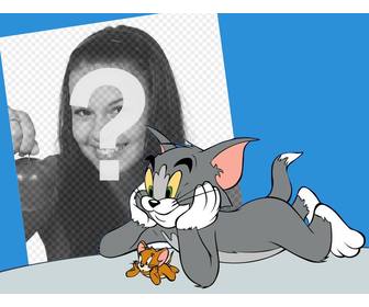 ur photo with tom and jerry with this photo effect