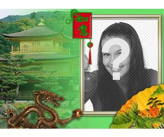 photo frame of chinese culture that u can edit with ur photo