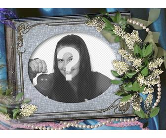 portrait to edit with ur favorite picture and decorate it with flowers and ornaments