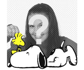 effect to edit with ur photo and to be with snoopy and woodstock