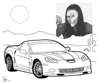 effect to add picture in drawing of car and then print it