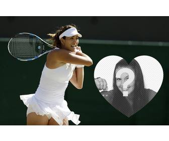 make ur photo effect with the tennis player garbine muguruza