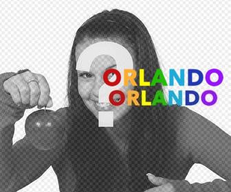 online sticker to paste orlando on ur photos with rainbow colors