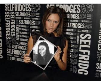 in this photomontage victoria beckham with his own hands show ur picture