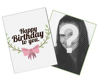cute customizable card to wish happy birthday online