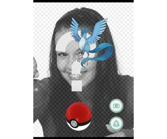 catch articuno with this effect of pokemon go to edit