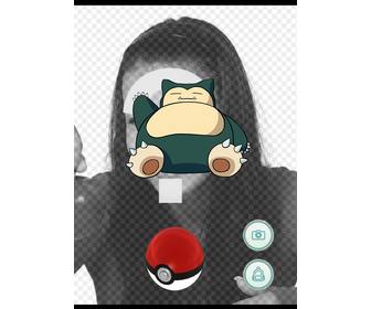 photo effect of pokemon go with snorlax to edit with ur photo