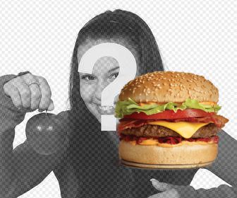 huge hamburger to paste on ur photos for free