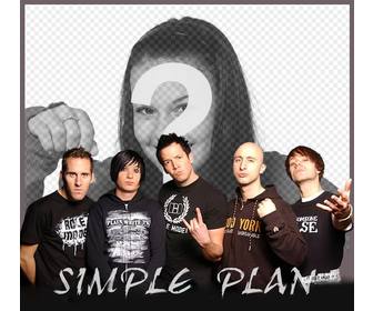 ur photo with the members of the band simple plan with this effect