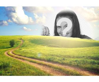 rural landscape that u can edit to put ur photo in the sun and is free