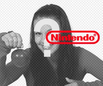 paste the logo of nintendo in ur photo uploading it to this online effect