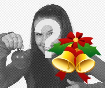effect to decorate ur photos with christmas bells