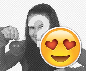 editor to put emojis in love with hearts