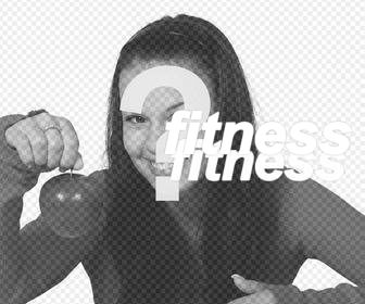 paste the word fitness in ur photos as sticker with this effect online