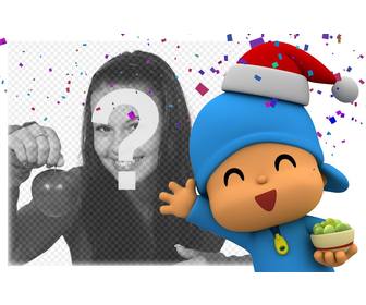 christmas effect with pocoyo to edit with one of ur photo for free