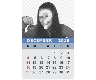 simple almanac of december to put ur photo