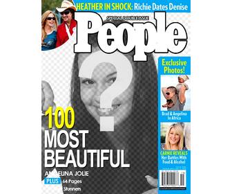 Photomontage to put your photo on People magazine cover