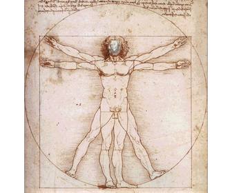 ur face within the famous vitruvian man by leonardo da vinci frame with which to surprise