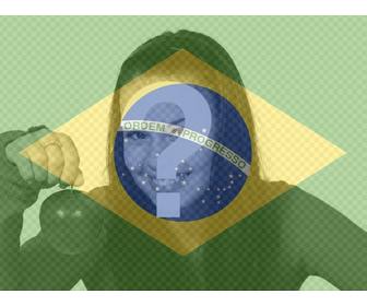 put the brazilian flag next to ur online photo
