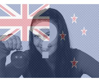 profile photo creator to put the flag of new zealand along with ur photo