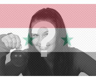 photomontage of the syrian flag for ur photo