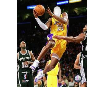 photomontage to put ur face on the player kobe bryant