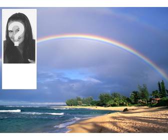 wallpaper for twitter rainbow on beach to put ur photo online