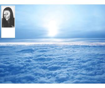 custom twitter background of sky with clouds put ur picture on it