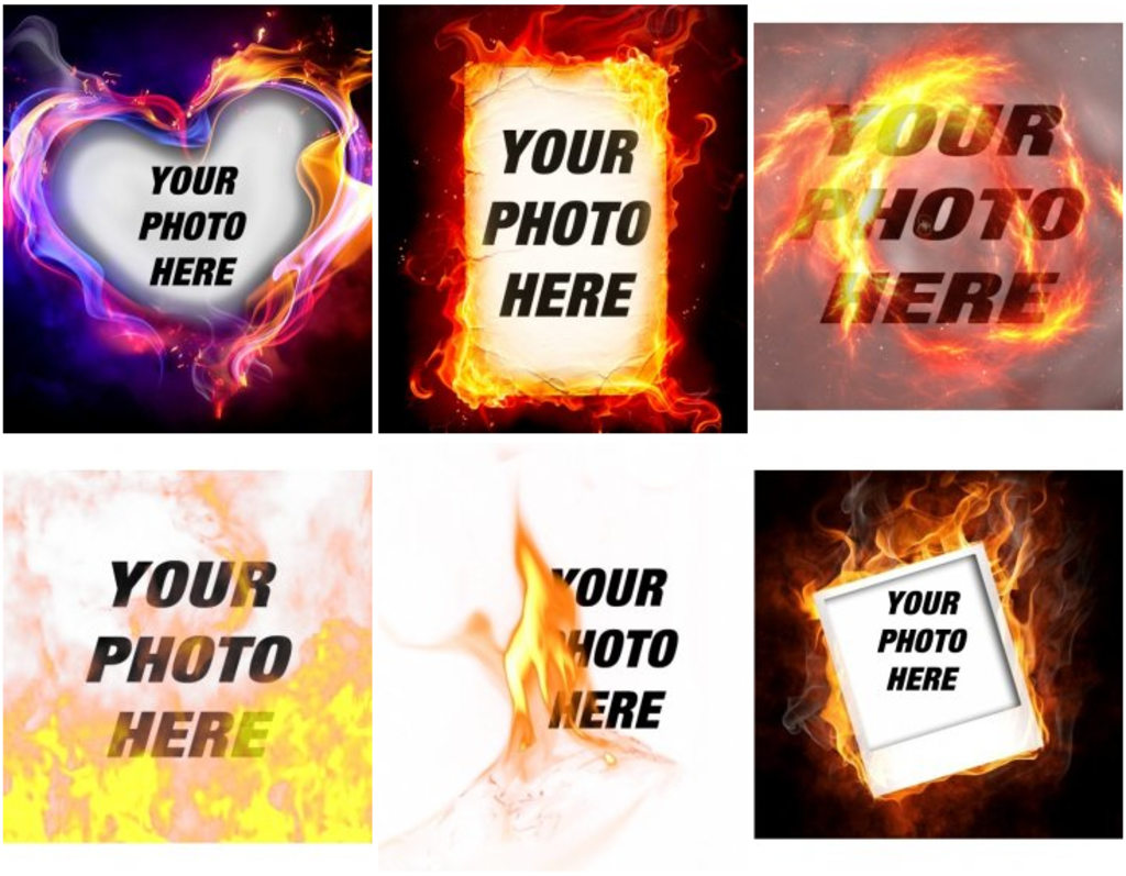 Add fire and flames to your photos online