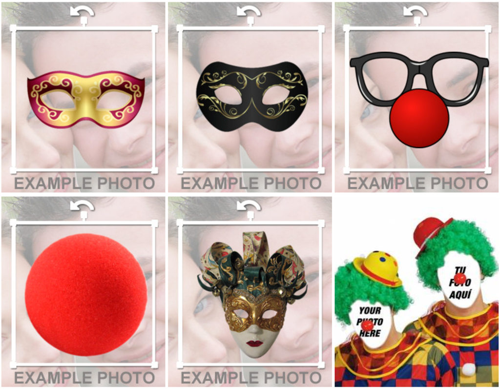 Photomontages and frames for Carnival