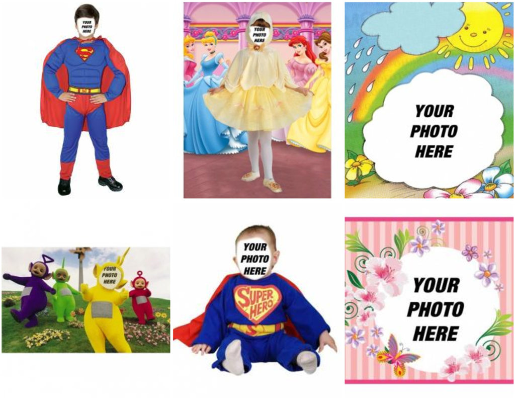 Photo effects and collages for children.