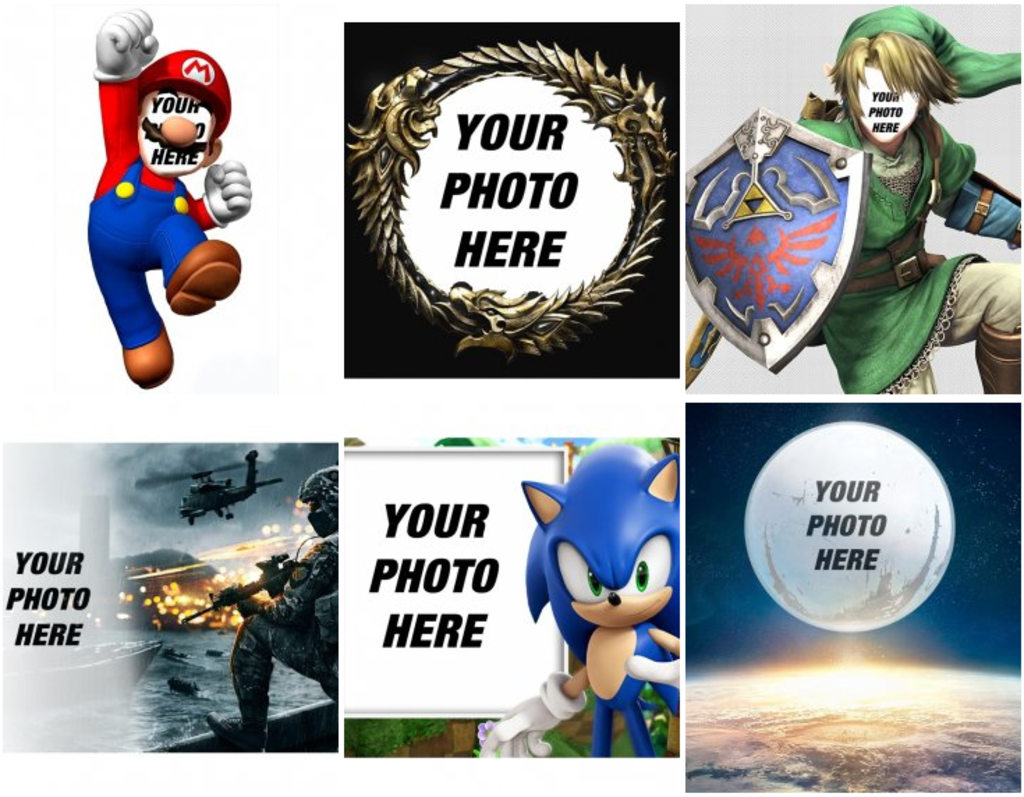 Effects, montages, collages and video game consoles for your photographs.