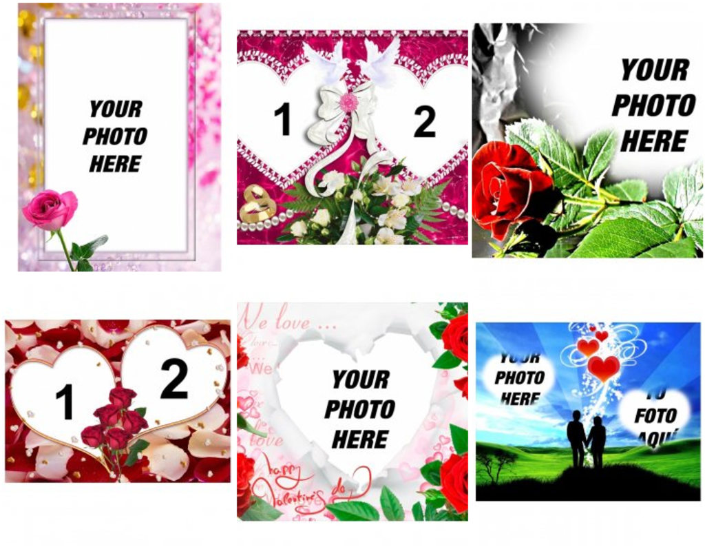 Photo effects and frames for Valentines Day