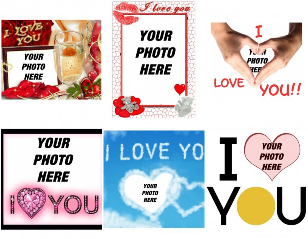 Photo effects with the words I LOVE YOU to do with your photos