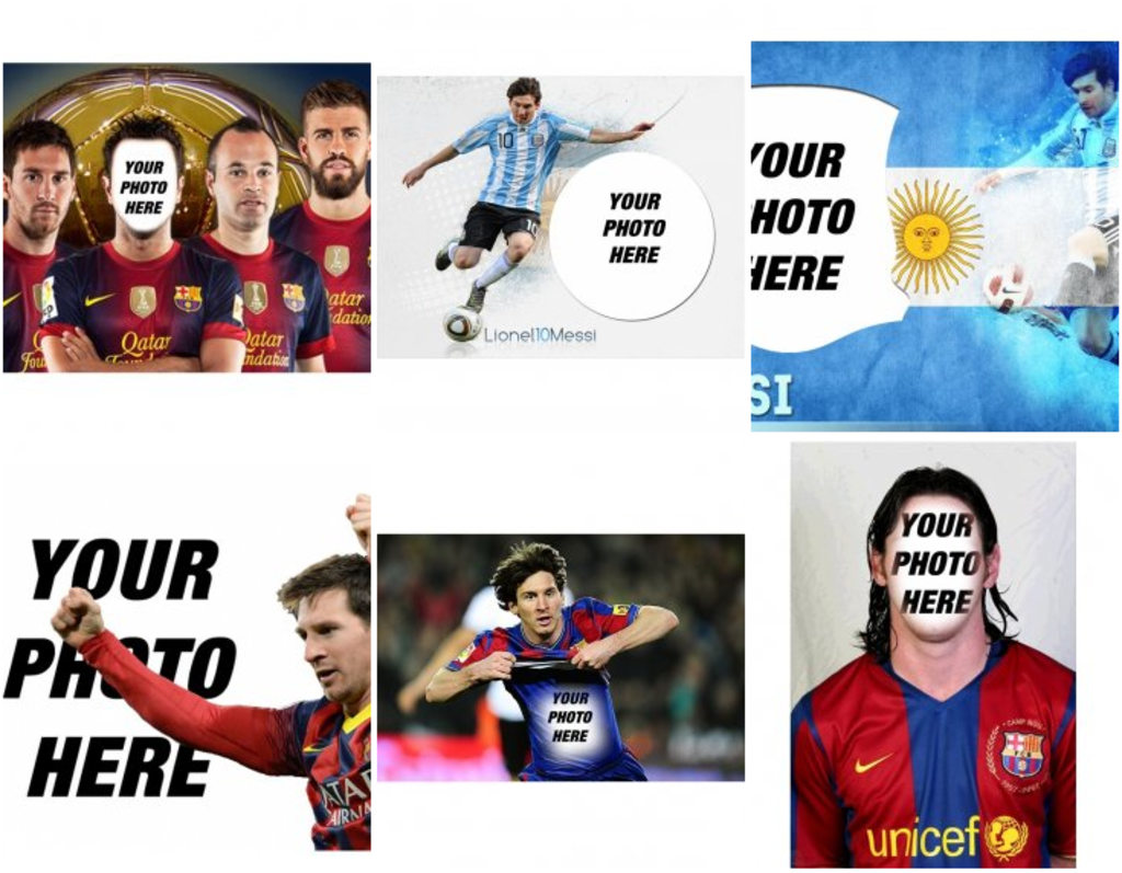 Photomontage to put your photo with Messi