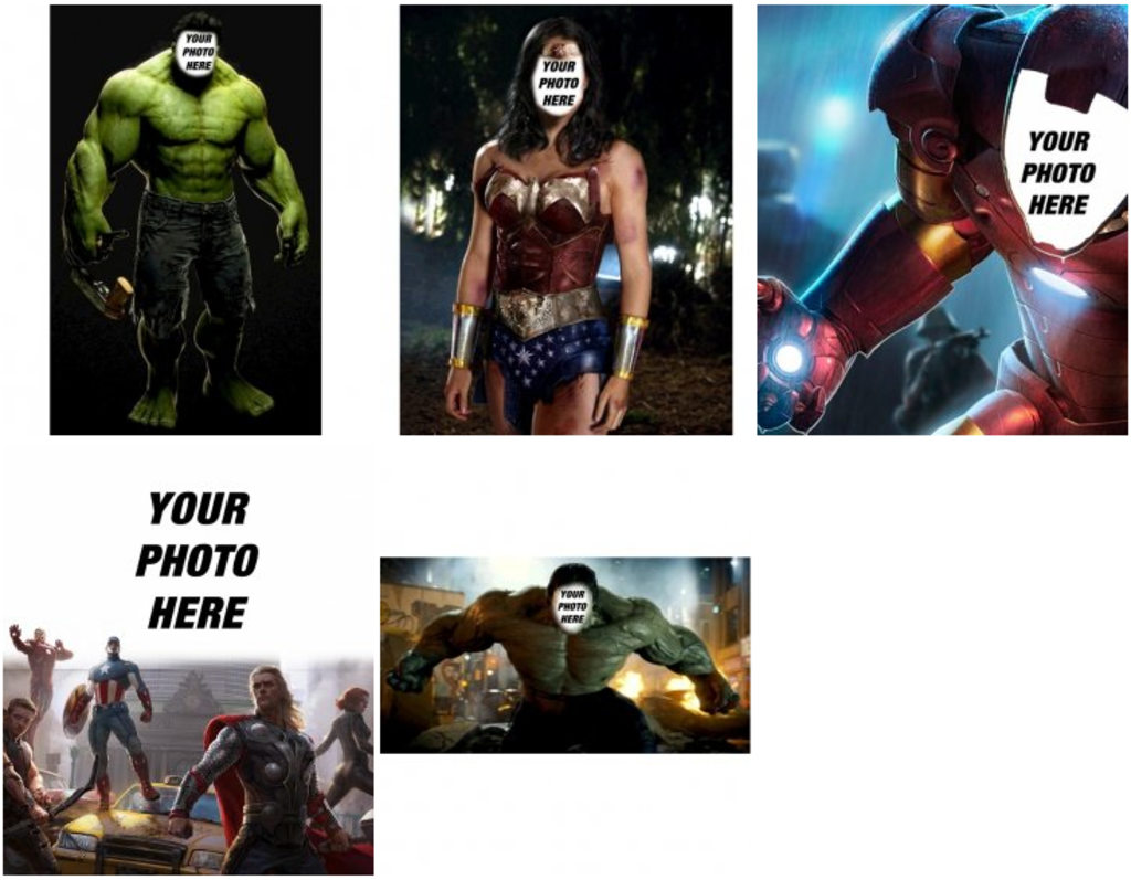 Photomontages and photo effects Avengers