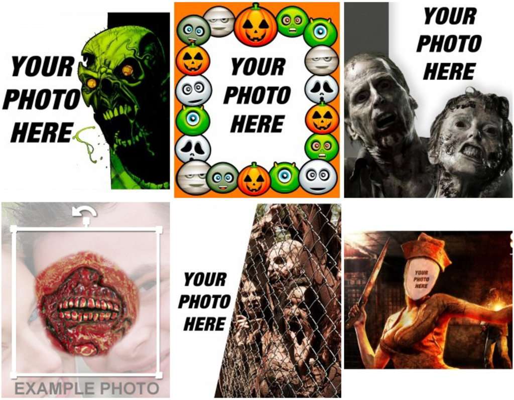 Photomontages and photo effects about zombies or about The Walking Dead