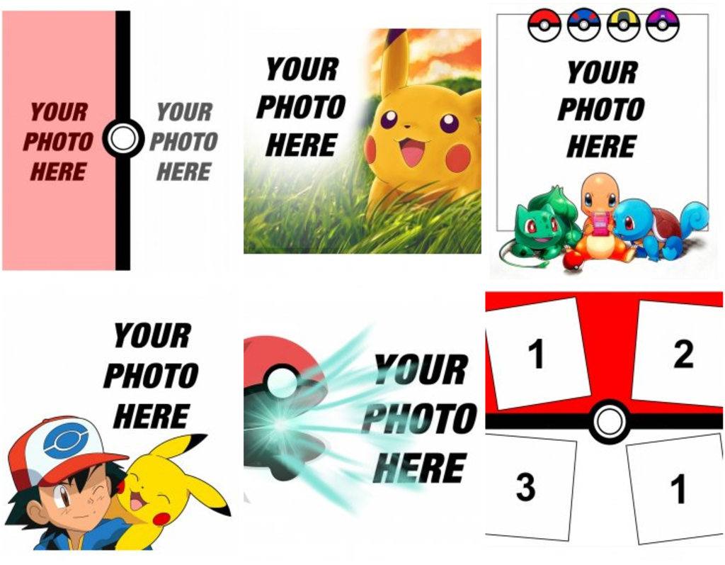 Stickers and decorations for your photos of Pokemon