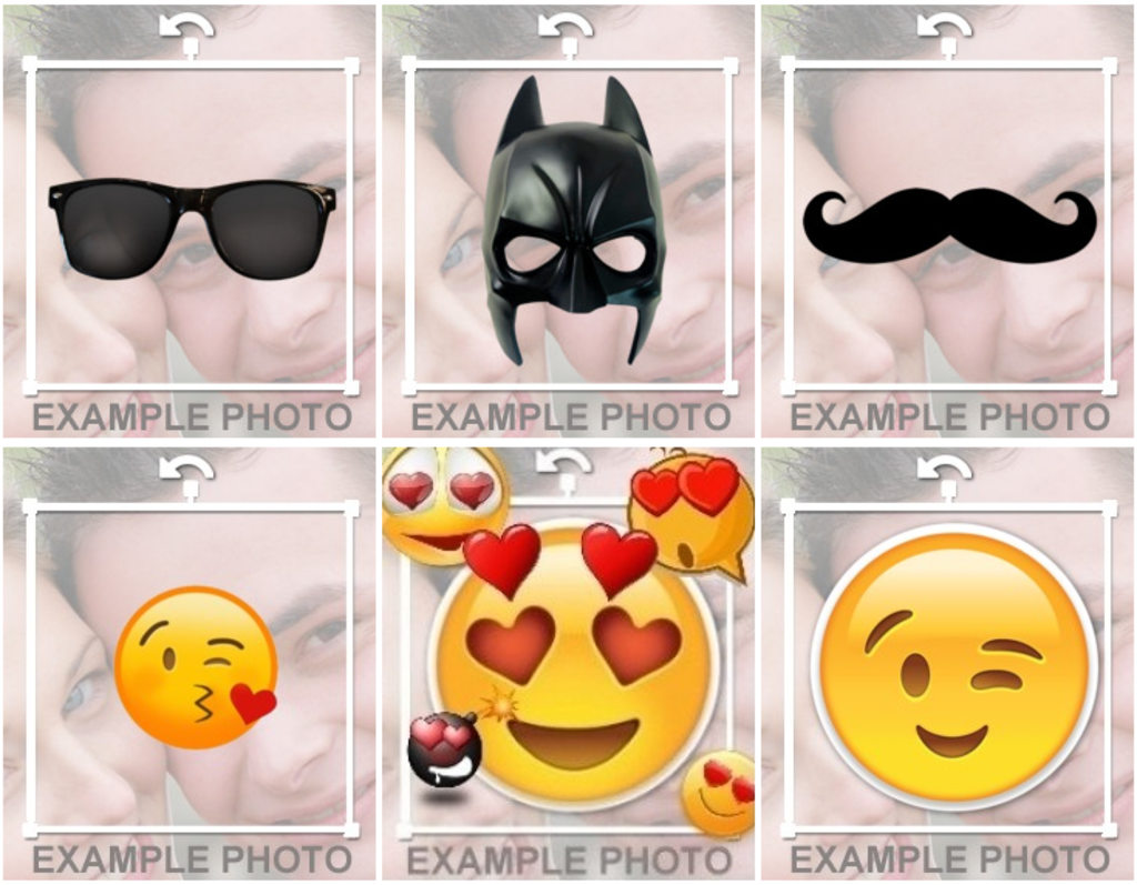 Stickers to put emoticons in your photos.