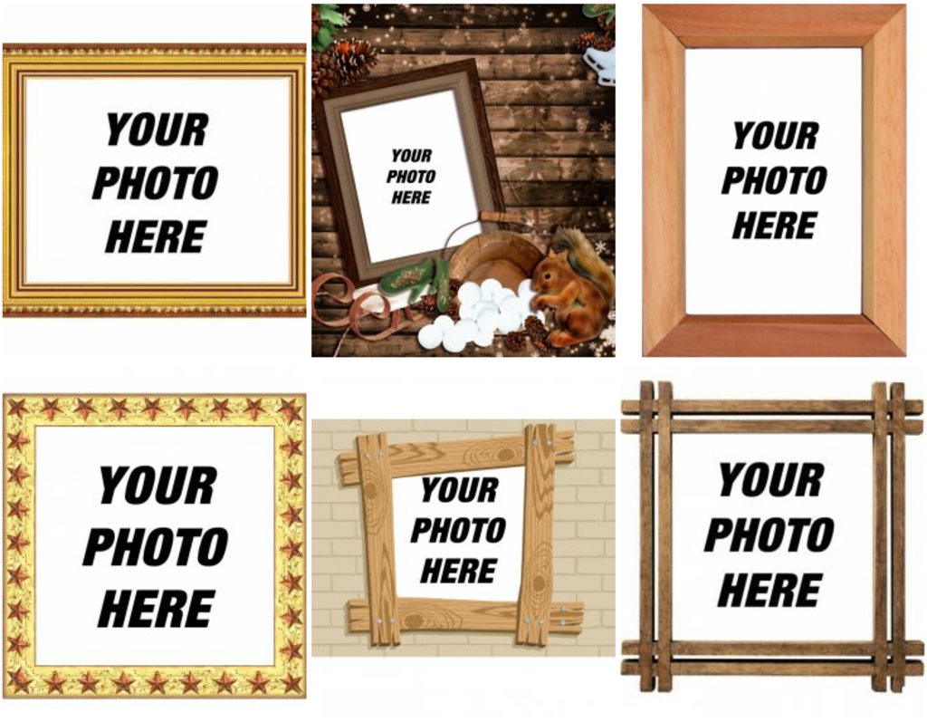 Wooden photo frames online style