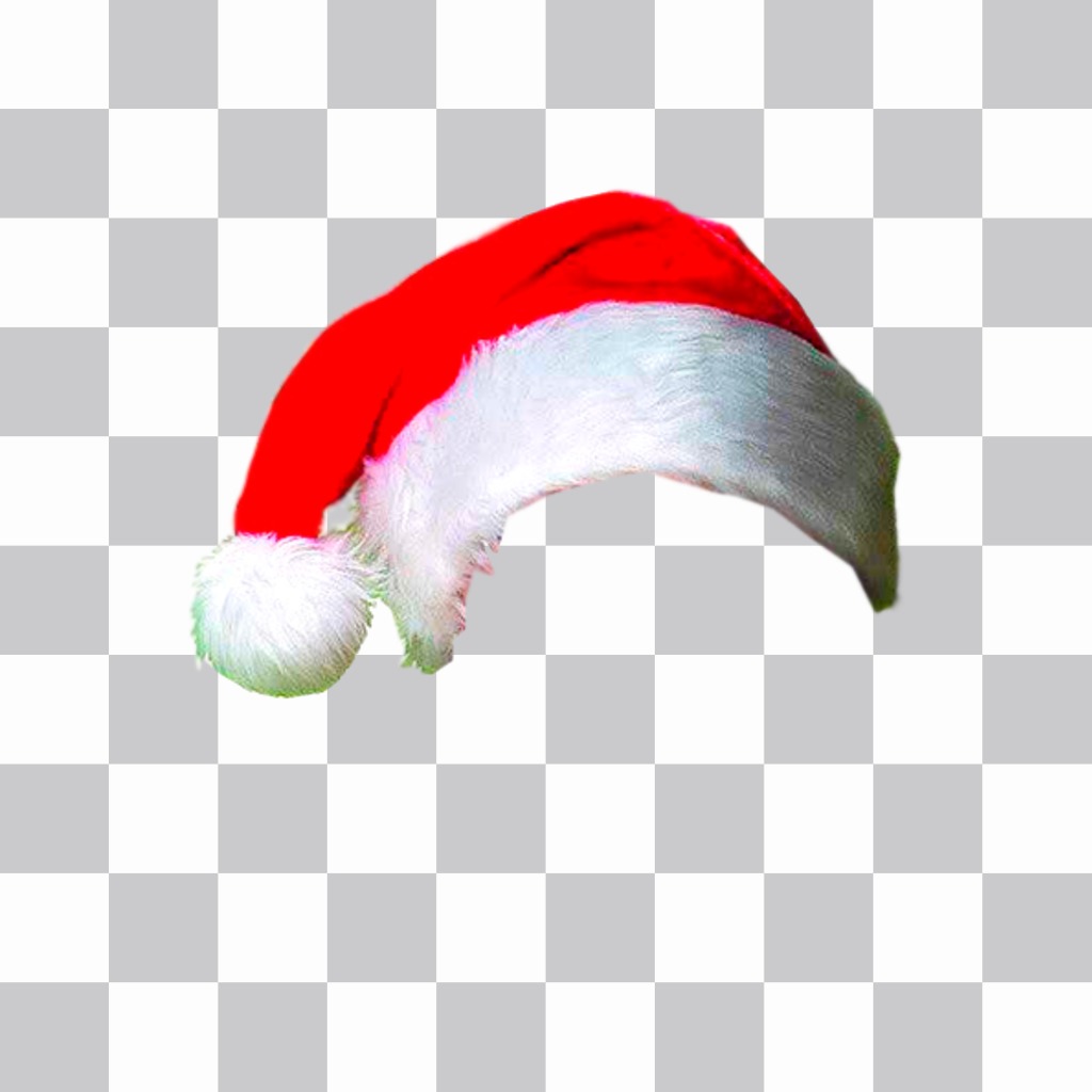 Photomontage to put a Christmas hat in your photo. ..